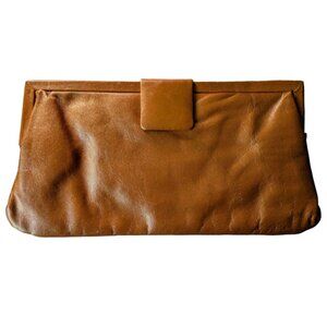 Latico Brown Leather Clutch